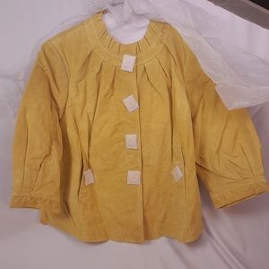 100% Leather Jacket Size 2XL by Dialogue- Neverworn - NWT - Washable